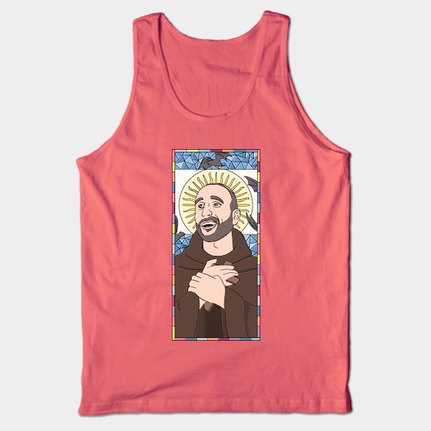 Manu Ginobili Stained Glass Tank Top by opiester